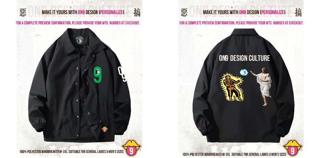 內有軟件DIY,選圖 (100% Polyester WINDBREAKER)