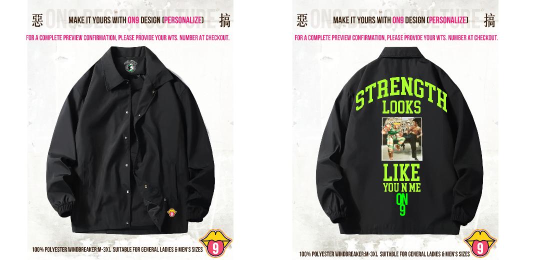 內有軟件DIY,選圖 (100% Polyester WINDBREAKER)