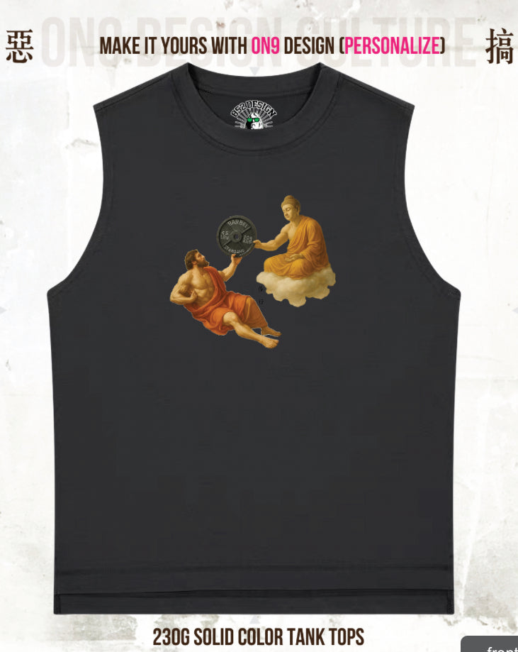 280G寬松重磅T & 230G Solid Vest(Buddhist & God cultivation)