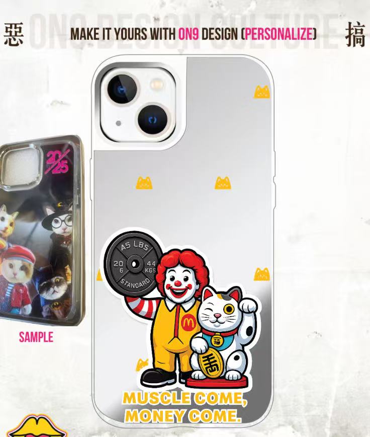 IPHONECASE13-17(毛主席也愛muscleX fastfood)