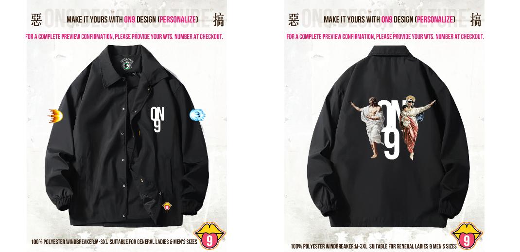 內有軟件DIY,選圖 (100% Polyester WINDBREAKER)