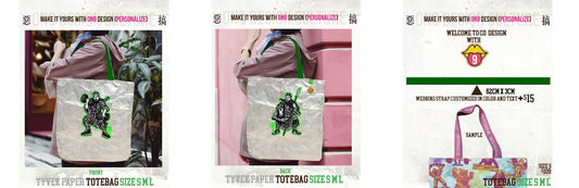 內有軟件DIY,選圖 Tyvek paper Bag