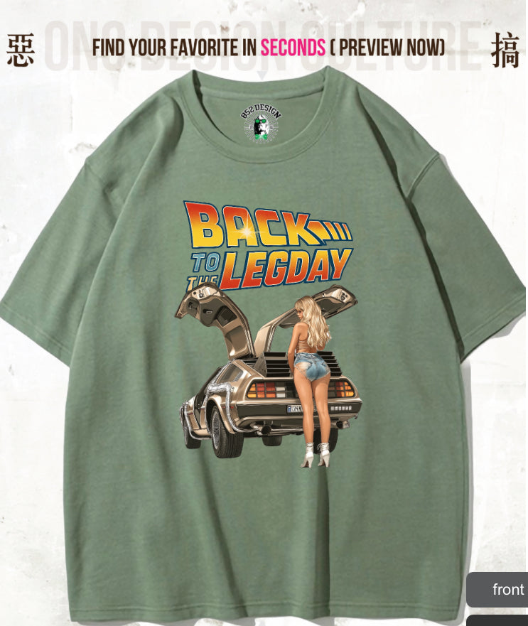 280G寬松重磅DTG print T(Parody Retro Film GYM)