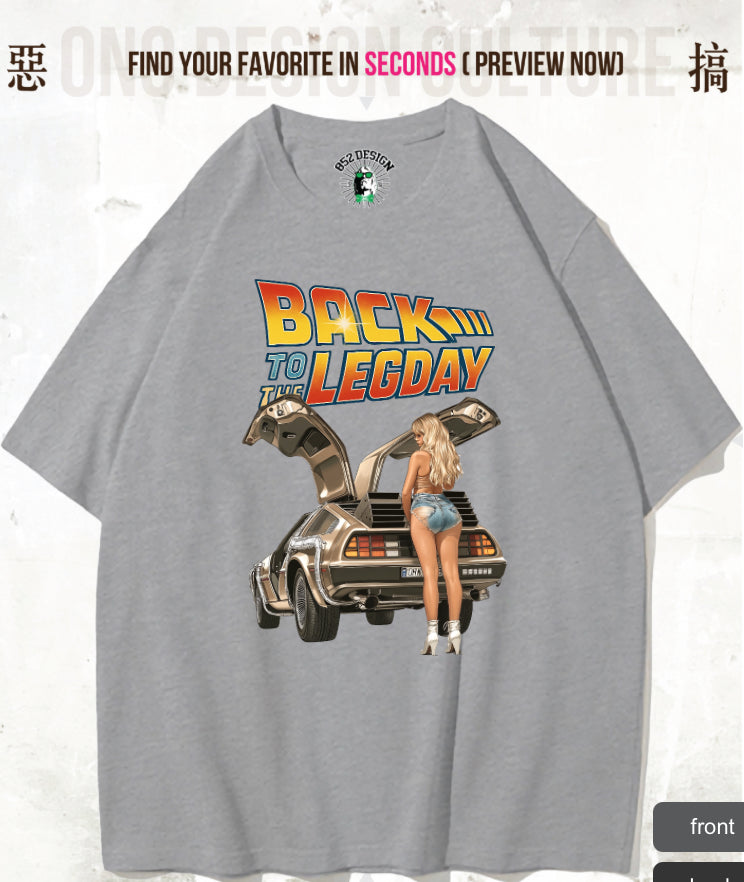 280G寬松重磅DTG print T(Parody Retro Film GYM)