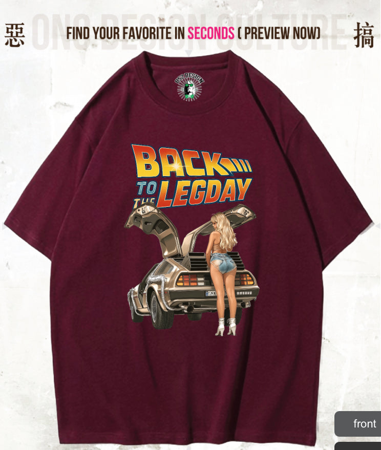 280G寬松重磅DTG print T(Parody Retro Film GYM)