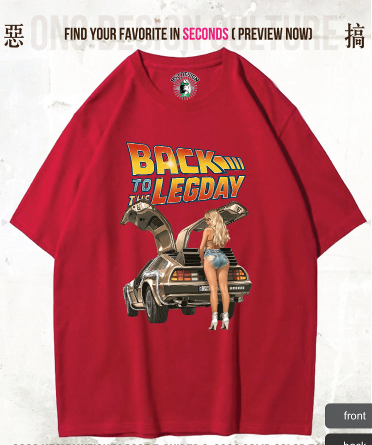280G寬松重磅DTG print T(Parody Retro Film GYM)