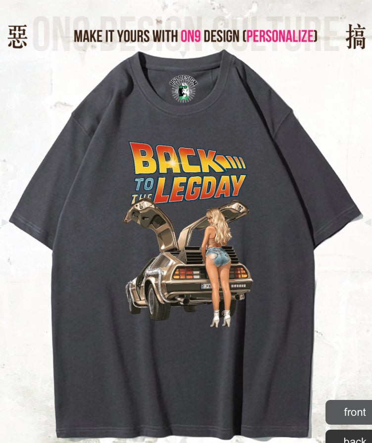 280G寬松重磅DTG print T(Parody Retro Film GYM)