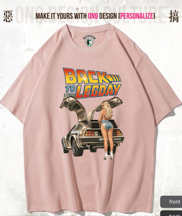 280G寬松重磅DTG print T(Parody Retro Film GYM)