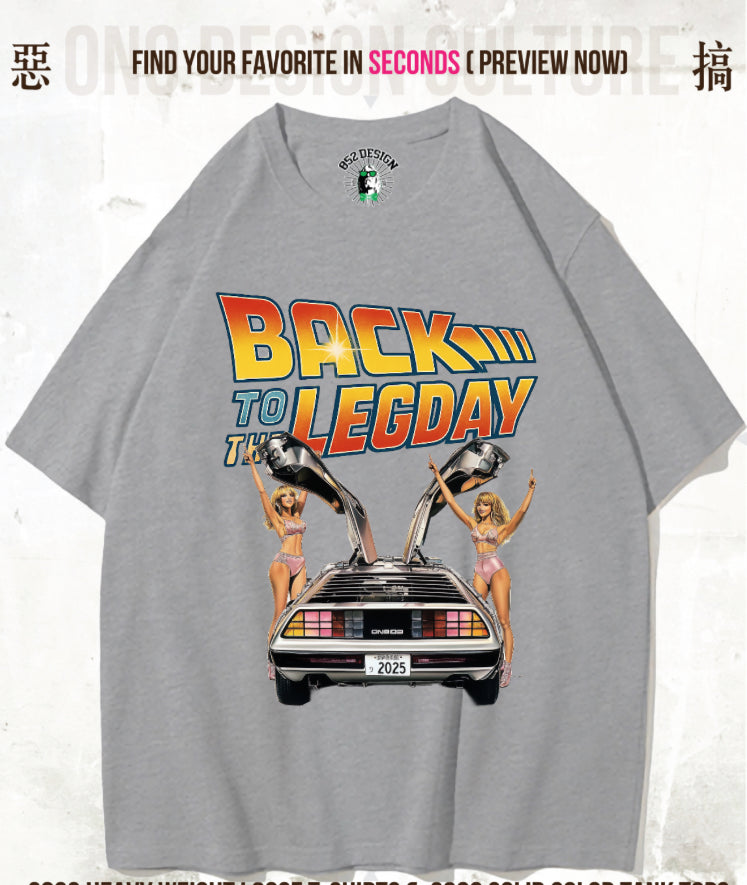 280G寬松重磅DTG print T(Parody Retro Film GYM)