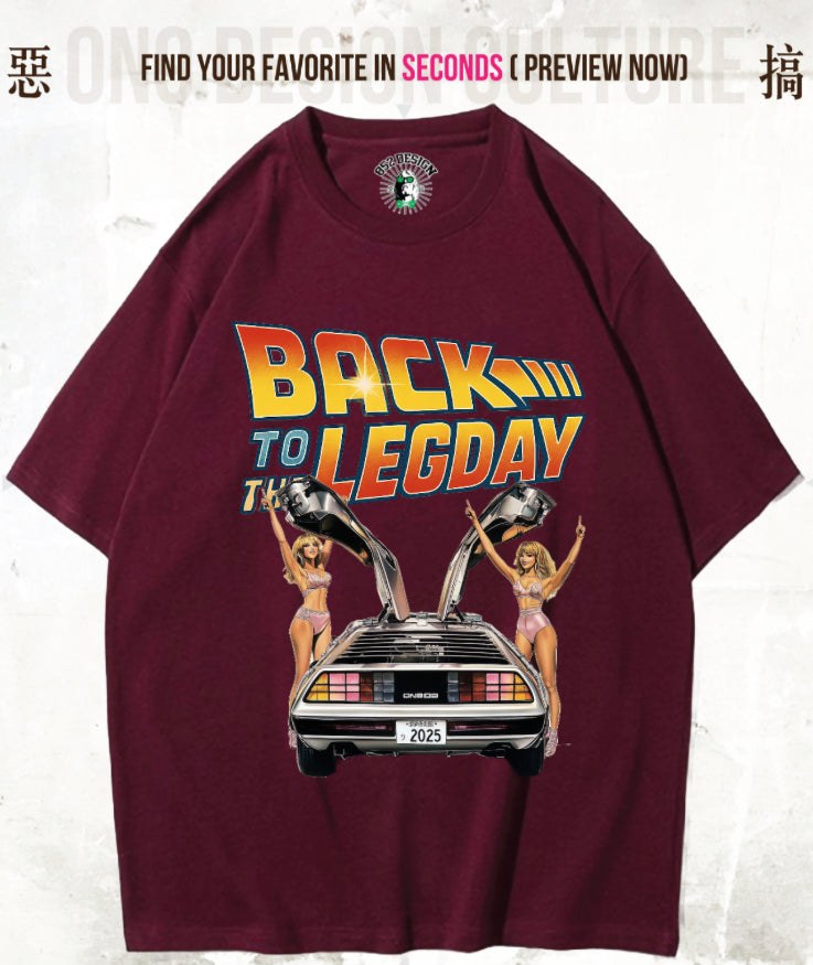 280G寬松重磅DTG print T(Parody Retro Film GYM)