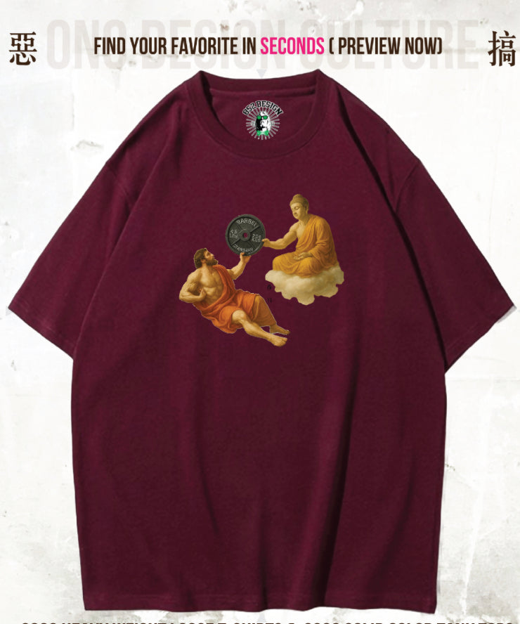 280G寬松重磅T & 230G Solid Vest(Buddhist & God cultivation)