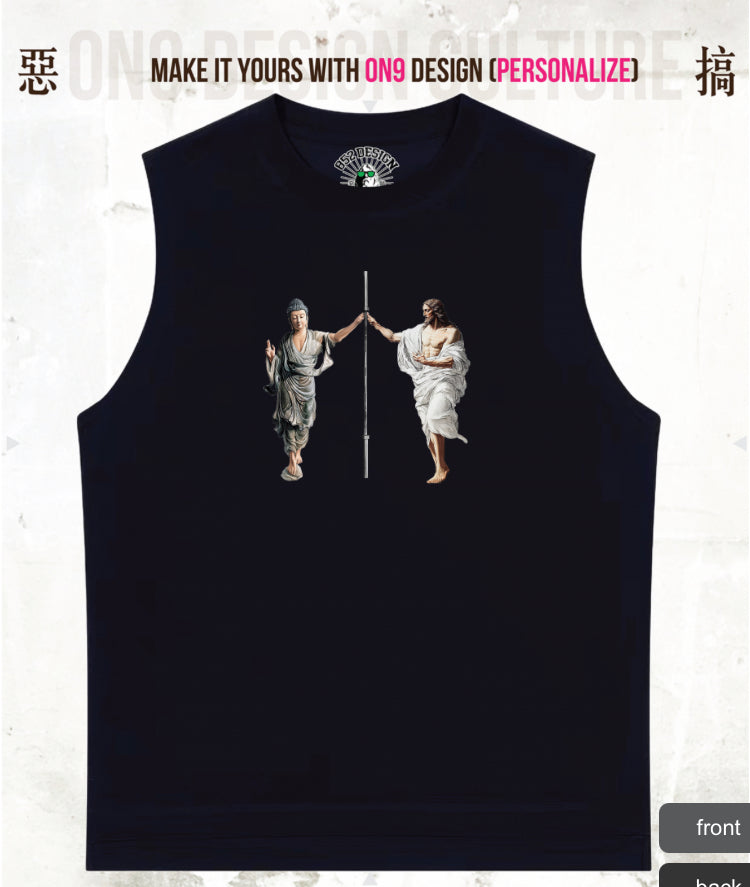 280G寬松重磅T&230g solid color vest(Pure and at ease,parody gods)