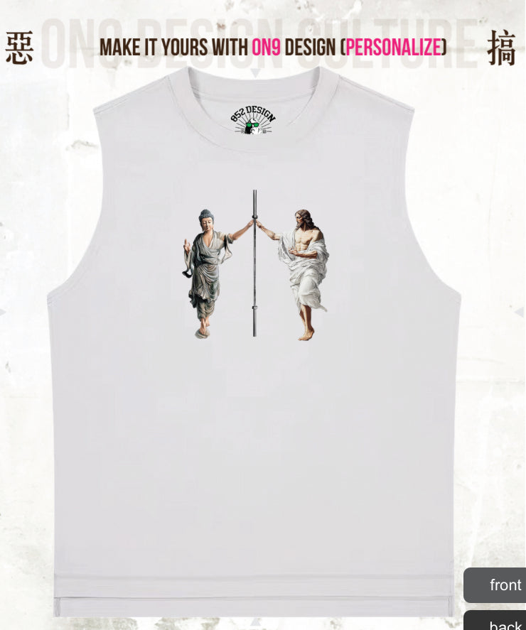 280G寬松重磅T&230g solid color vest(Pure and at ease,parody gods)
