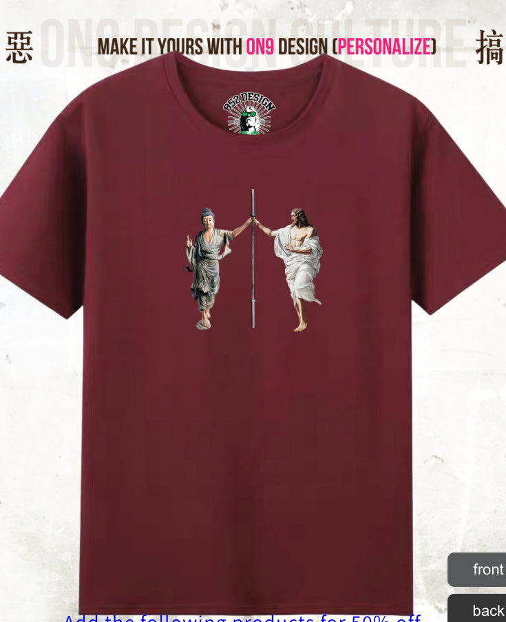 210G Unisex T(Pure and at ease,parody gods)