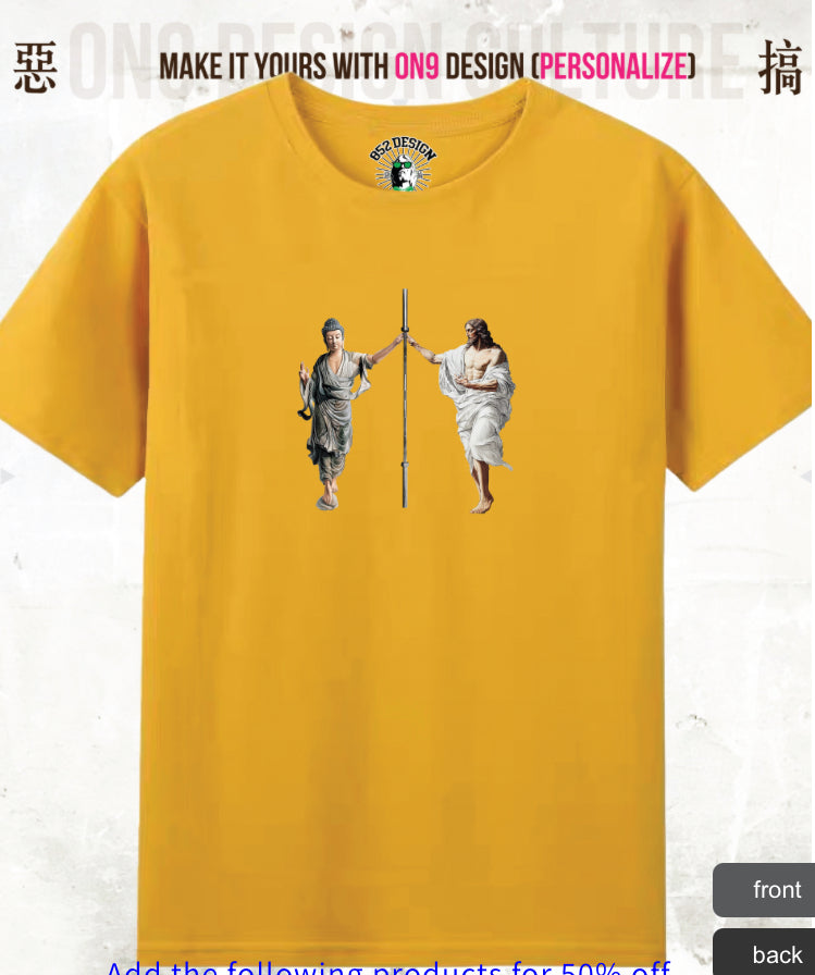 210G Unisex T(Pure and at ease,parody gods)