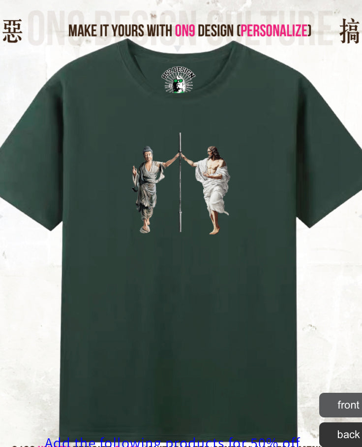 210G Unisex T(Pure and at ease,parody gods)