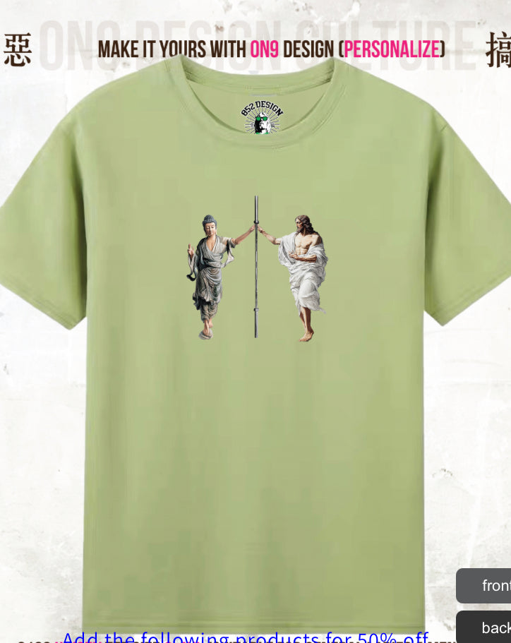 210G Unisex T(Pure and at ease,parody gods)