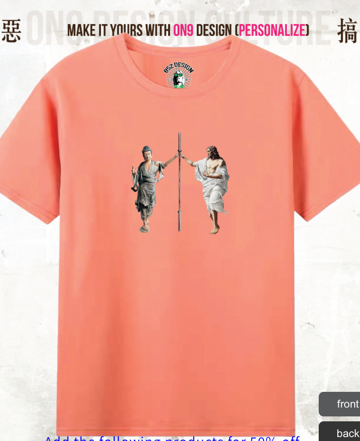 210G Unisex T(Pure and at ease,parody gods)