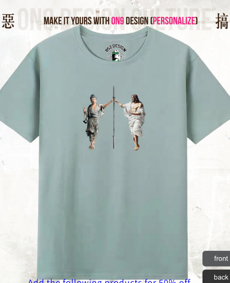 210G Unisex T(Pure and at ease,parody gods)