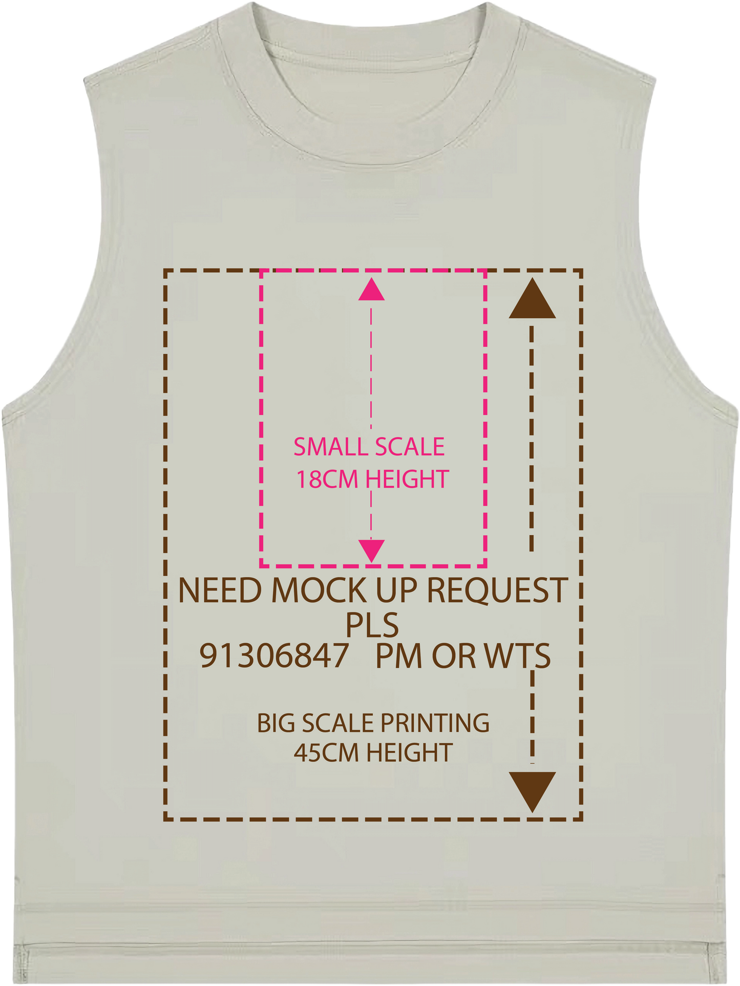 Big OR SMALL scale DTG printing 娃鬼回魂Child's Play系列nube ver.(中磅230g純色背心)