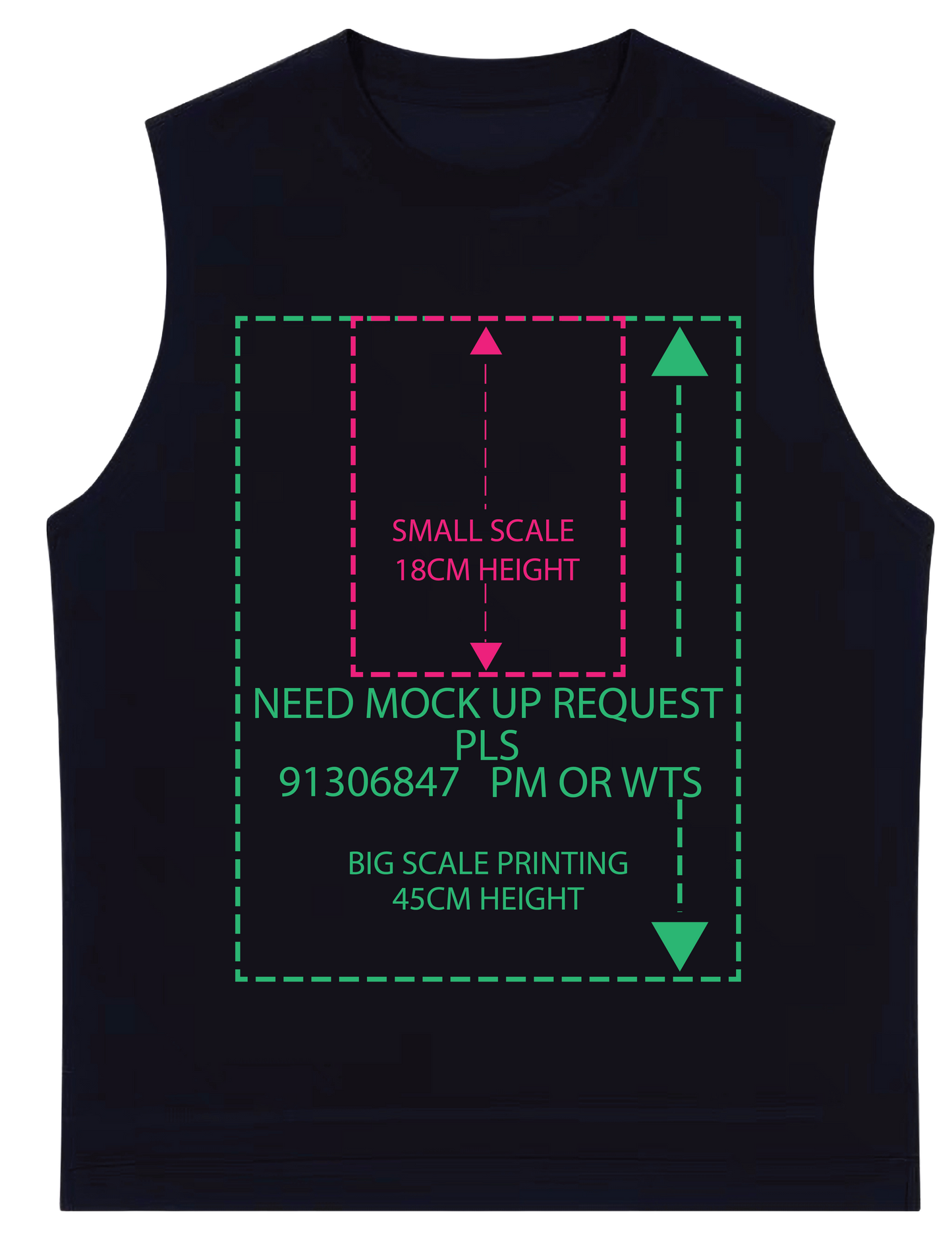 Big OR SMALL scale DTG printing 娃鬼回魂Child's Play系列nube ver.(中磅230g純色背心)