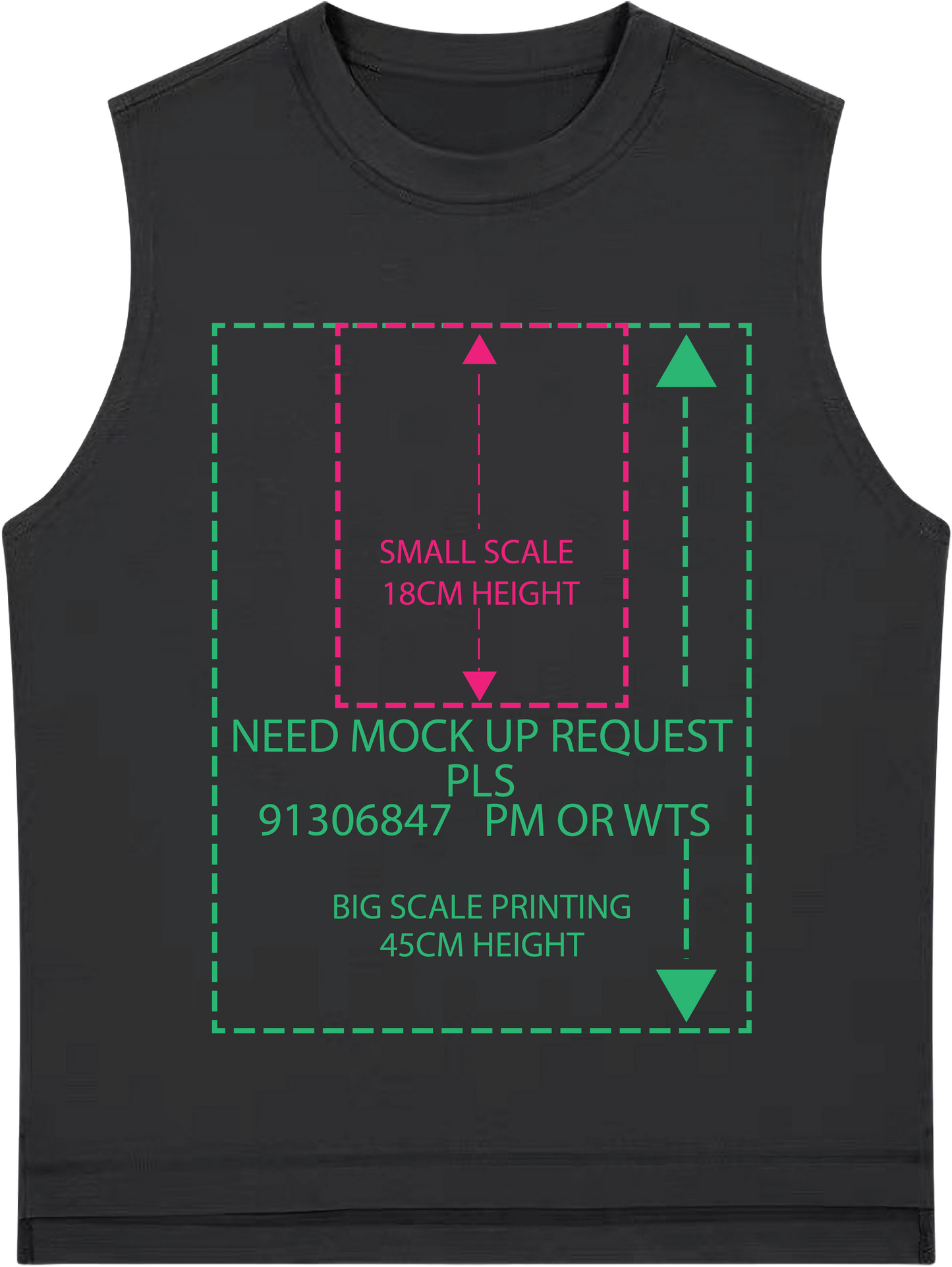 Big OR SMALL scale DTG printing 娃鬼回魂Child's Play系列nube ver.(中磅230g純色背心)