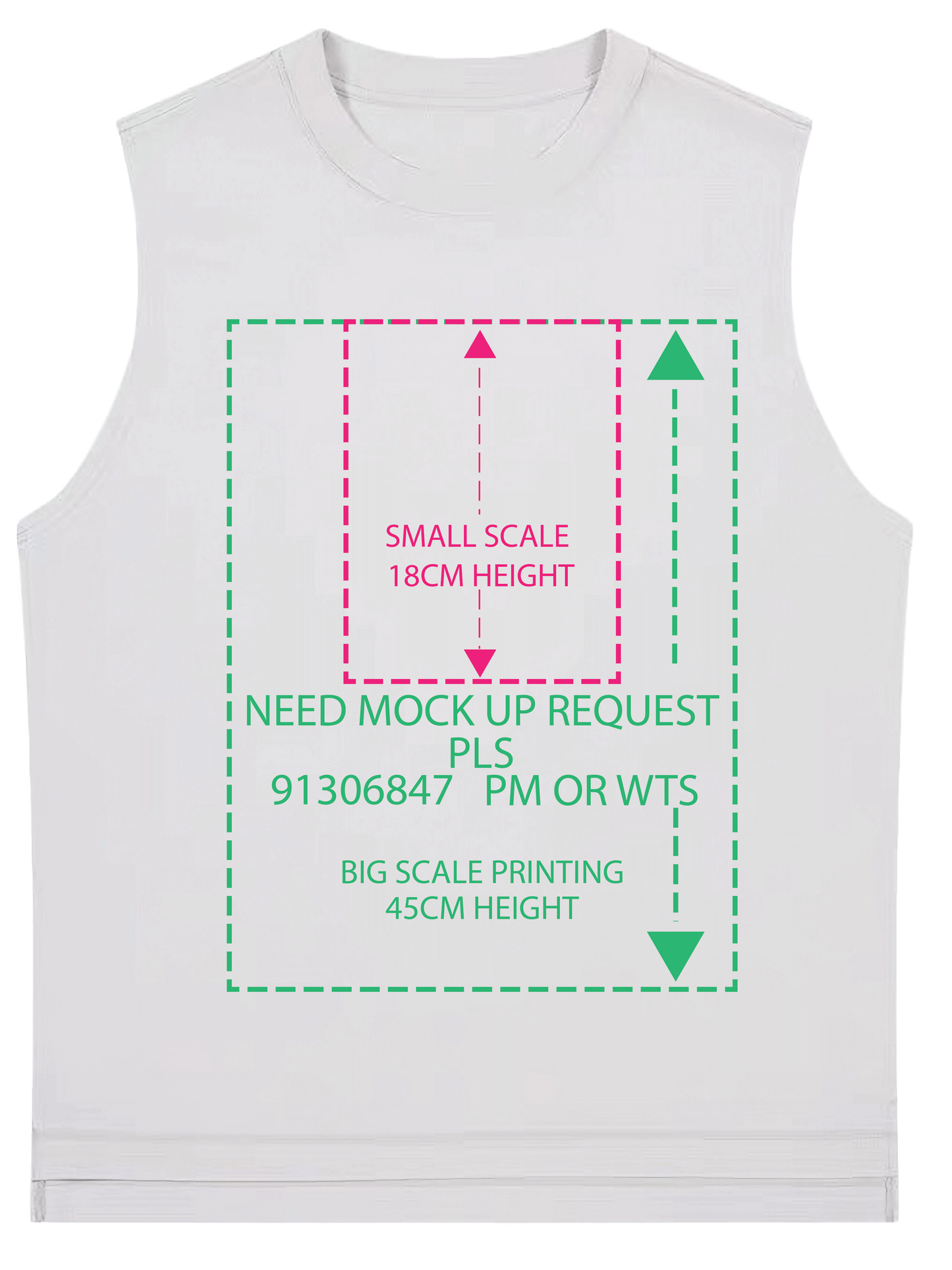 Big OR SMALL scale DTG printing 娃鬼回魂Child's Play系列nube ver.(中磅230g純色背心)