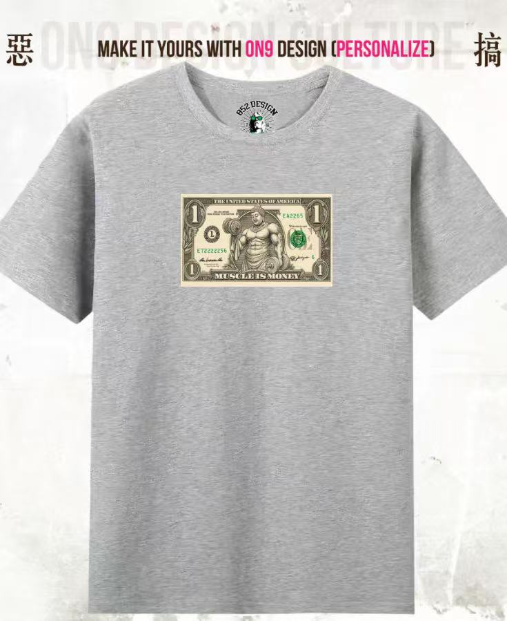 210G Unisex T(Muscle is Money)