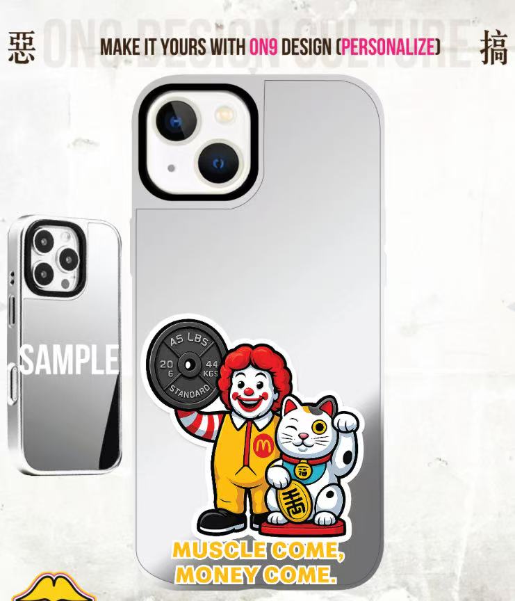 IPHONECASE13-17(毛主席也愛muscleX fastfood)