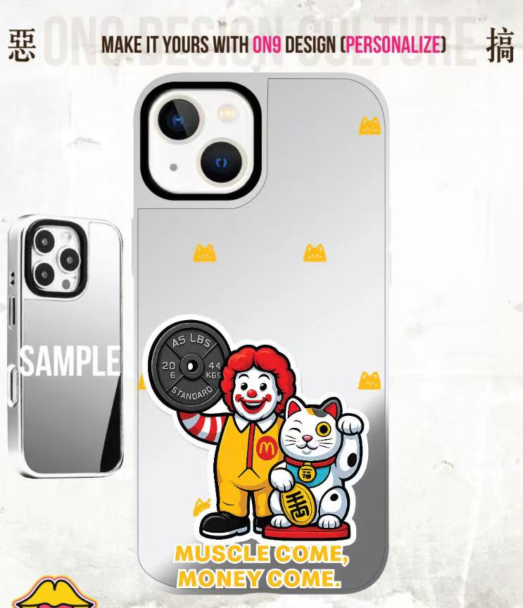 IPHONECASE13-17(毛主席也愛muscleX fastfood)