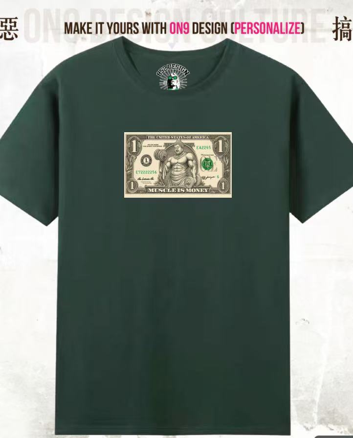 210G Unisex T(Muscle is Money)