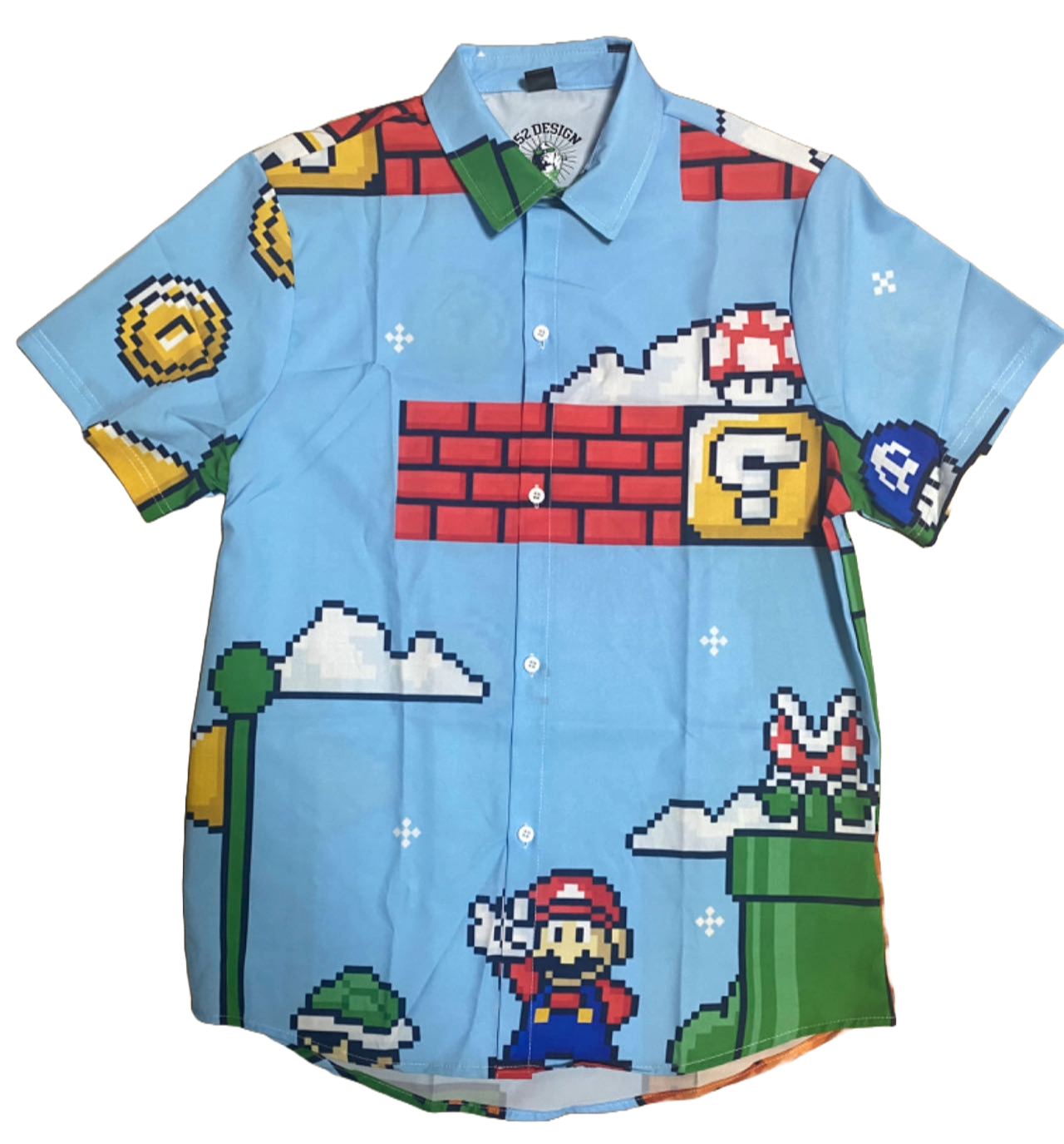 All-Over Print Men's Shirt(MARIO)