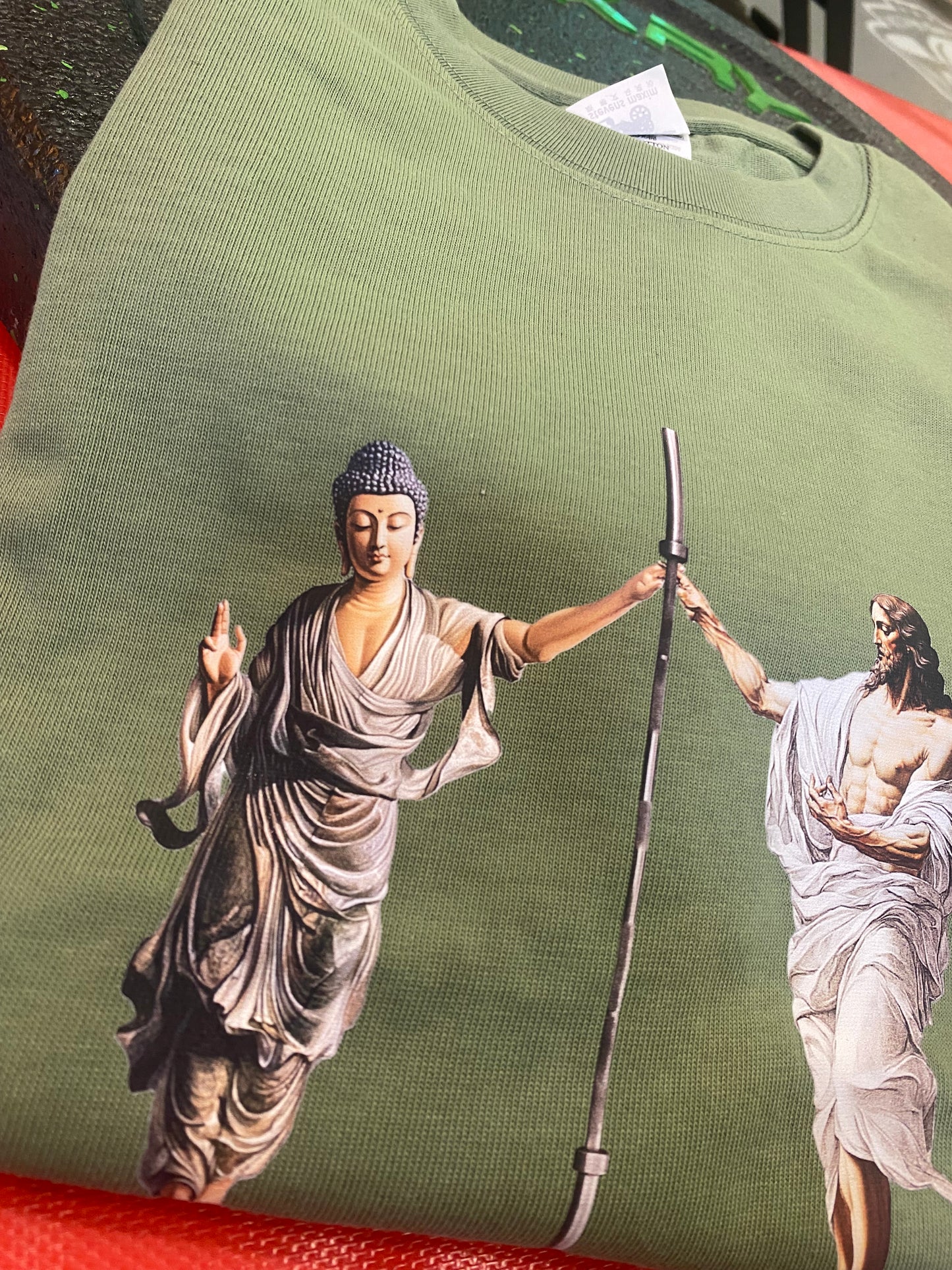 210G Unisex T(Pure and at ease,parody gods)