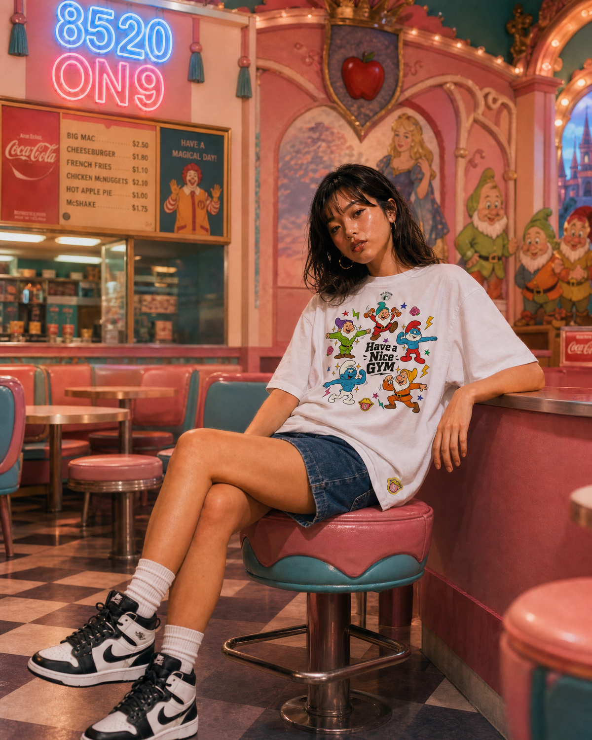 200G Unisex baseball T(S-5XL) & Solid Unisex T(S-4XL)(HK Power Girl Transform)