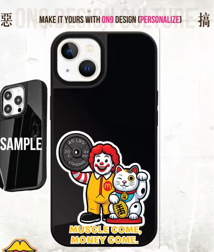 IPHONECASE13-17(毛主席也愛muscleX fastfood)
