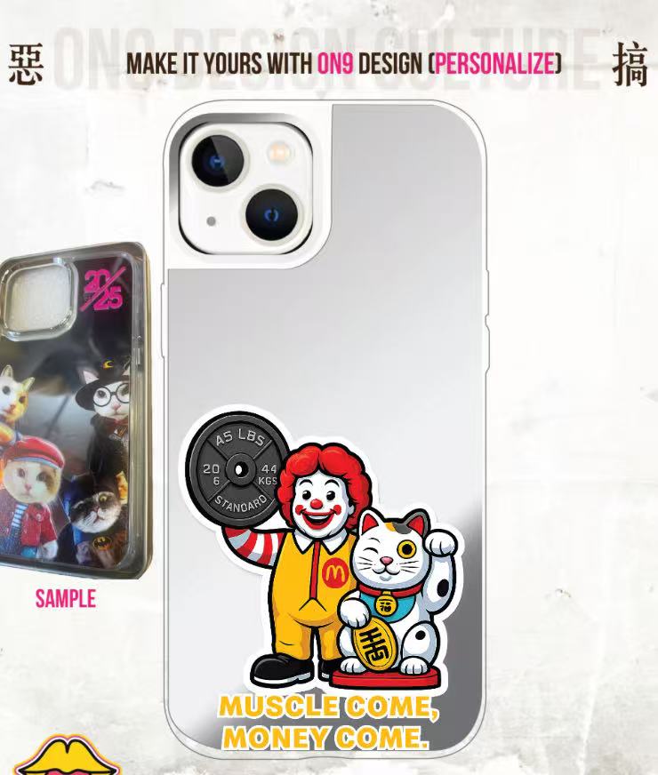 IPHONECASE13-17(毛主席也愛muscleX fastfood)