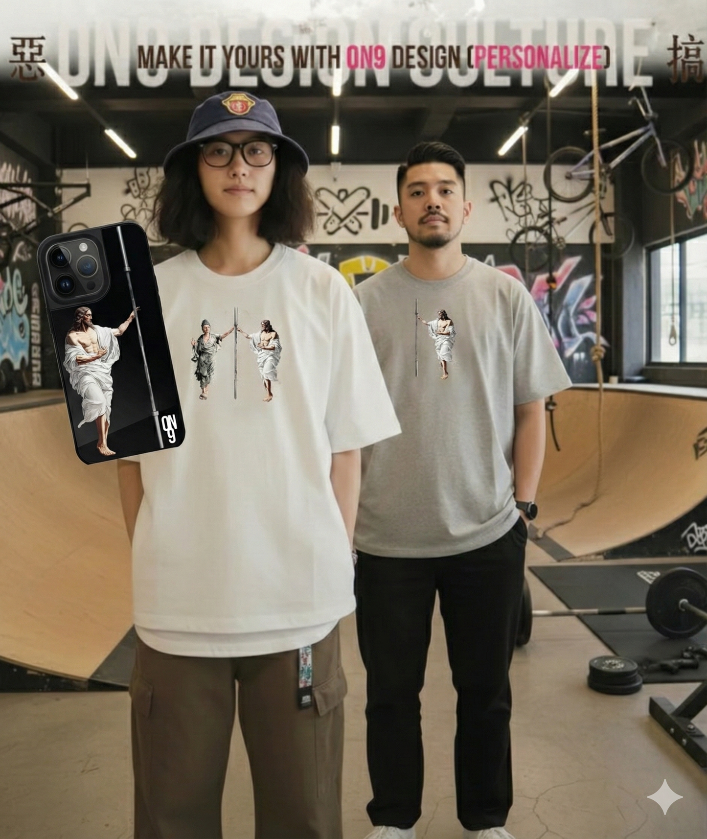 210G Unisex T(Pure and at ease,parody gods)