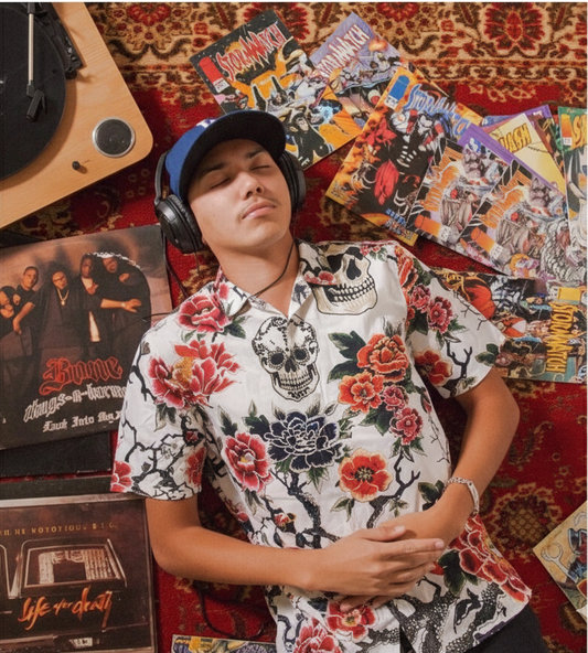 All-Over Print Men's Shirt(TATTOO 2)
