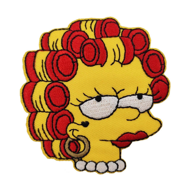 The Simpsons Peripheral Sweater DIY Simpsons Cartoon Character Embroidery Badge Patch Cloth Sticker