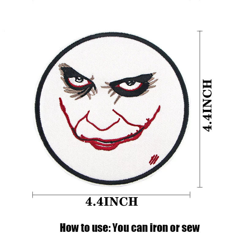Four Great Horror Movie Killers Cartoon Embroidery Patch for Clothing, Bags, and Accessories with Hot Melt Adhesive
