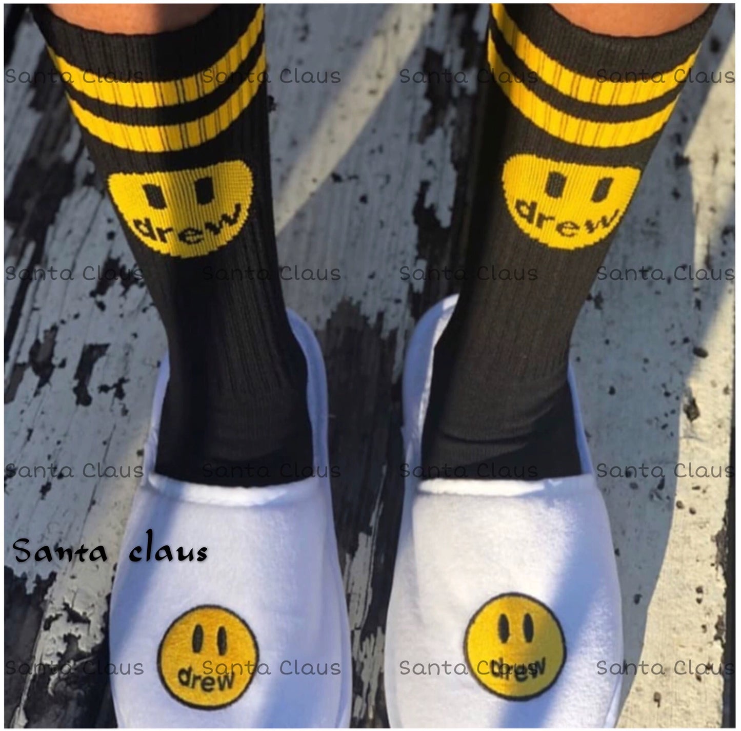 Spot correct version European and American trendy brand skateboarding street sports mid-length tie-dye socks