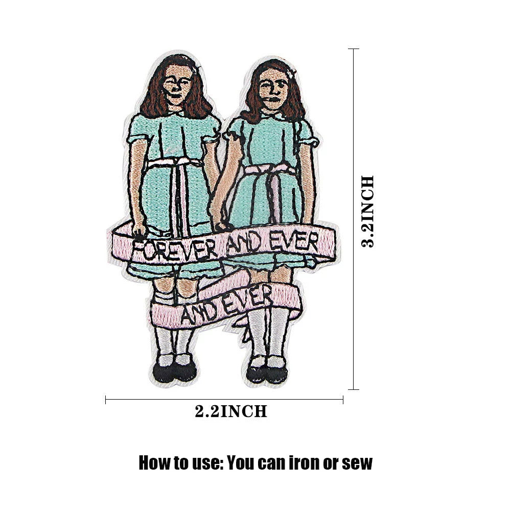 Four Great Horror Movie Killers Cartoon Embroidery Patch for Clothing, Bags, and Accessories with Hot Melt Adhesive