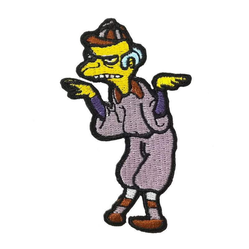 The Simpsons Peripheral Sweater DIY Simpsons Cartoon Character Embroidery Badge Patch Cloth Sticker