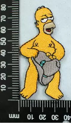 Cartoon The Simpsons Bart embroidery patch with adhesive backing