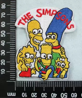 Cartoon The Simpsons Bart embroidery patch with adhesive backing