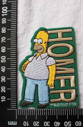 Cartoon The Simpsons Bart embroidery patch with adhesive backing
