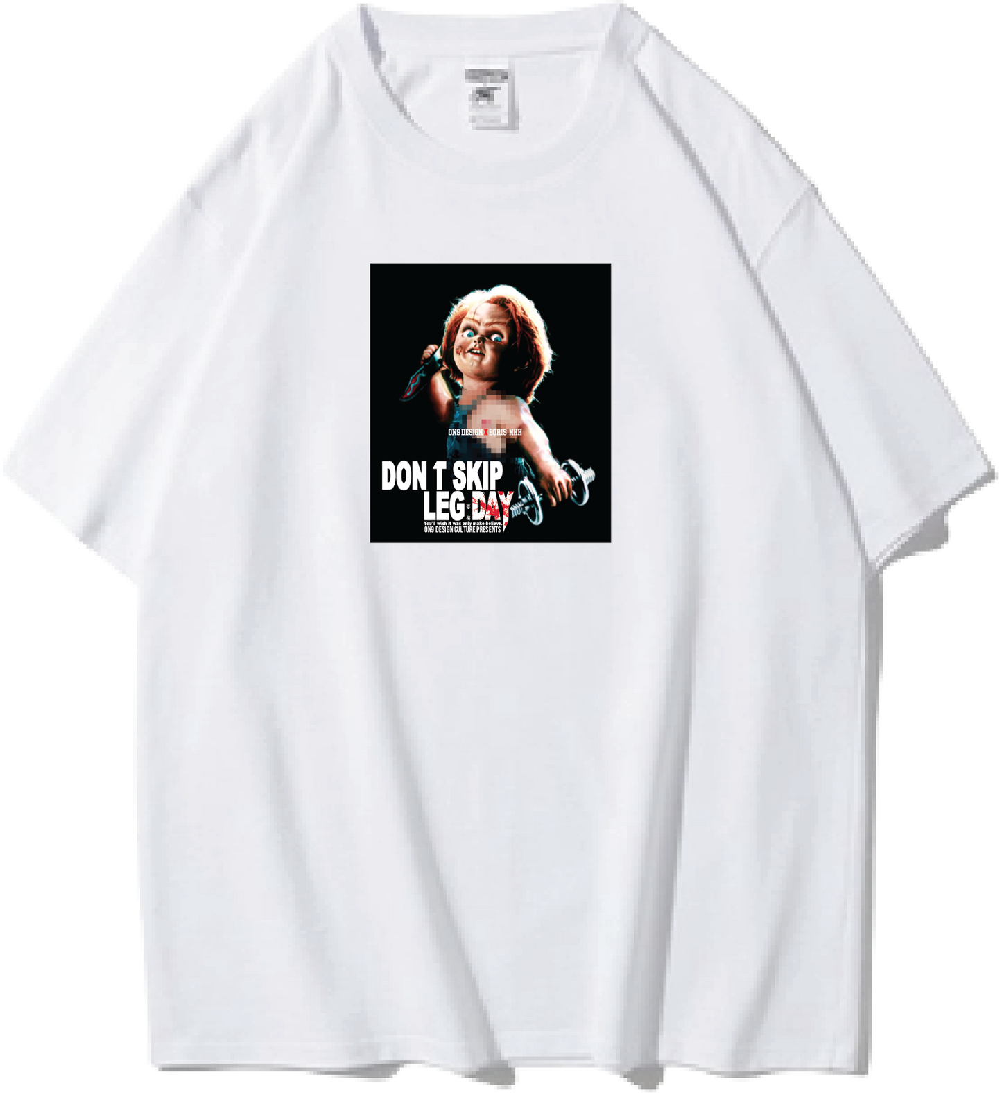 Big or Small scale DTG printing  娃鬼回魂Child's Play nube ver.(寬松重磅T)