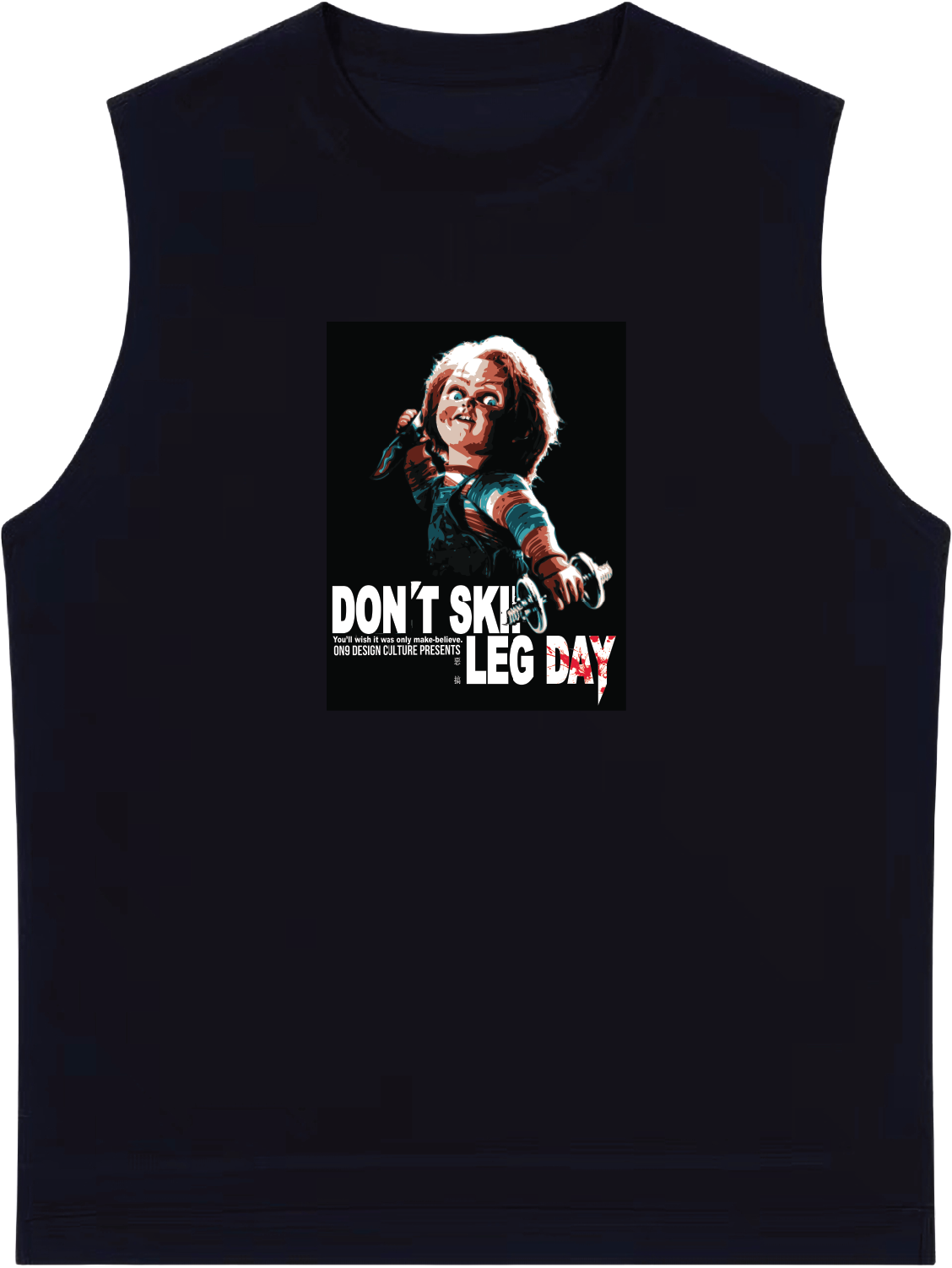 Big OR SMALL scale DTG printing 娃鬼回魂Child's Play系列 1(中磅230g純色背心)