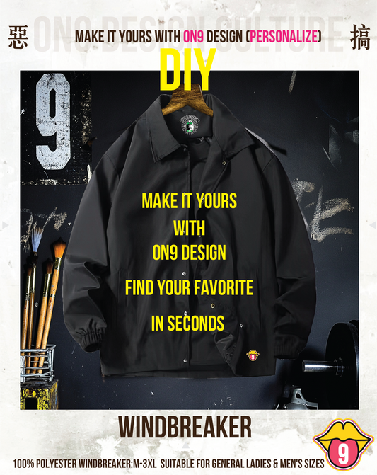 內有軟件DIY,選圖 (100% Polyester WINDBREAKER)