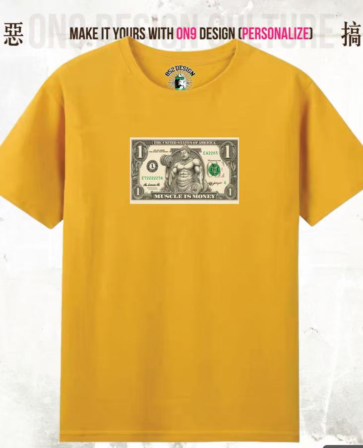 210G Unisex T(Muscle is Money)